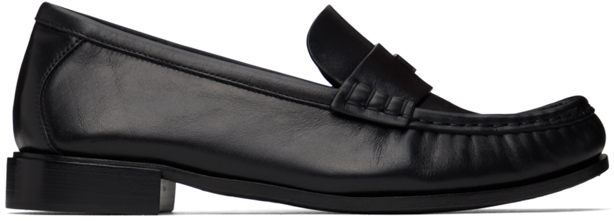 Black Leather Loafers