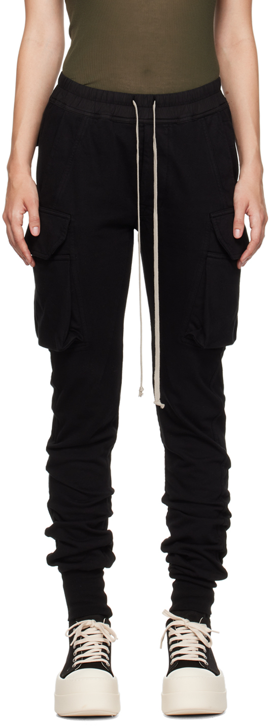 Black Porterville Mastodon Cut Lounge Pants by Rick Owens