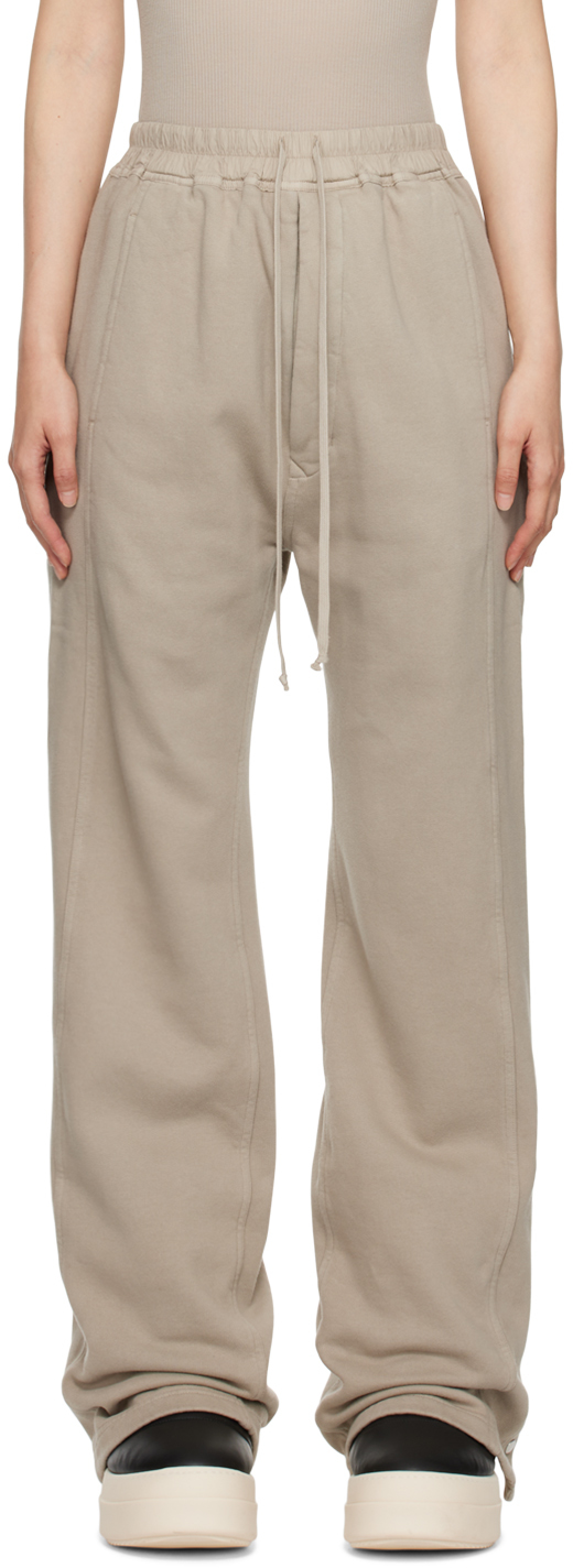 Shop Rick Owens Drkshdw Off-white Porterville Pusher Lounge Pants In 08 Pearl