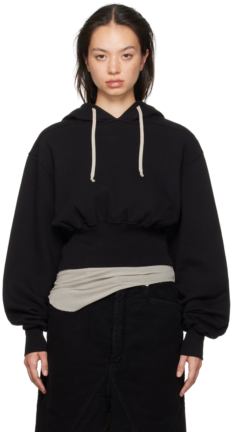 ☆要在庫確認☆【Rick Owens DRKSHDW】クロップドフーディー クロップド丈 RICK OWENS(リックオウエンス) パーカー・フーディ