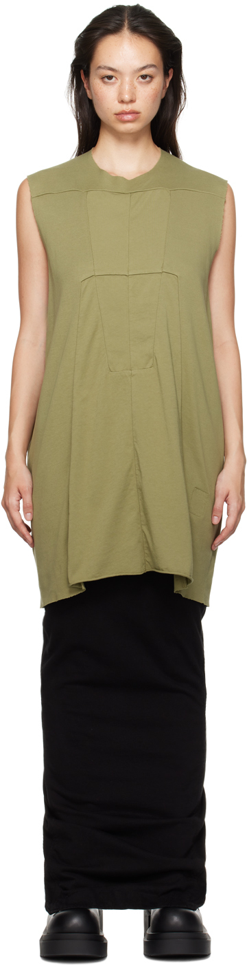 Khaki Luxor SL Tank Top by Rick Owens DRKSHDW on Sale