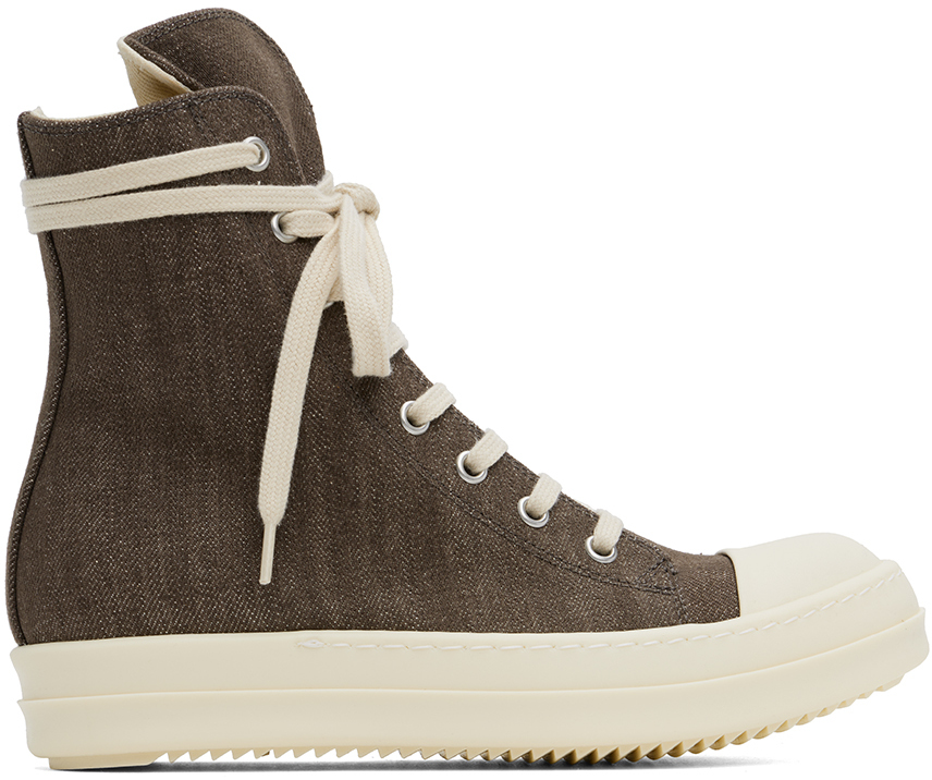 Shop Rick Owens Drkshdw Gray Porterville Sneaks Sneakers In 7811 Drkdust/pearl/m