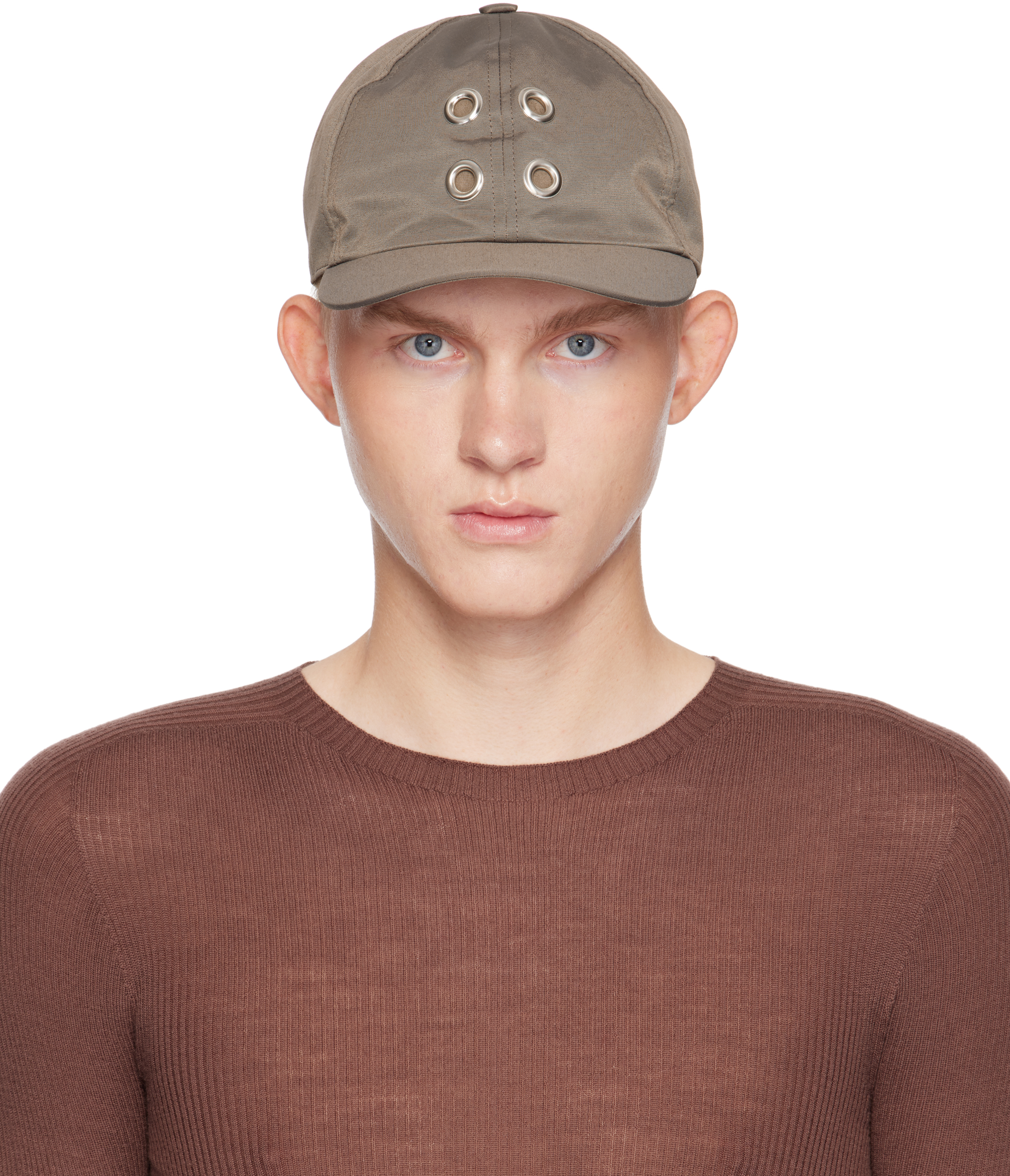 Rick Owens Drkshdw Gray Porterville Baseball Cap In 34 Dust