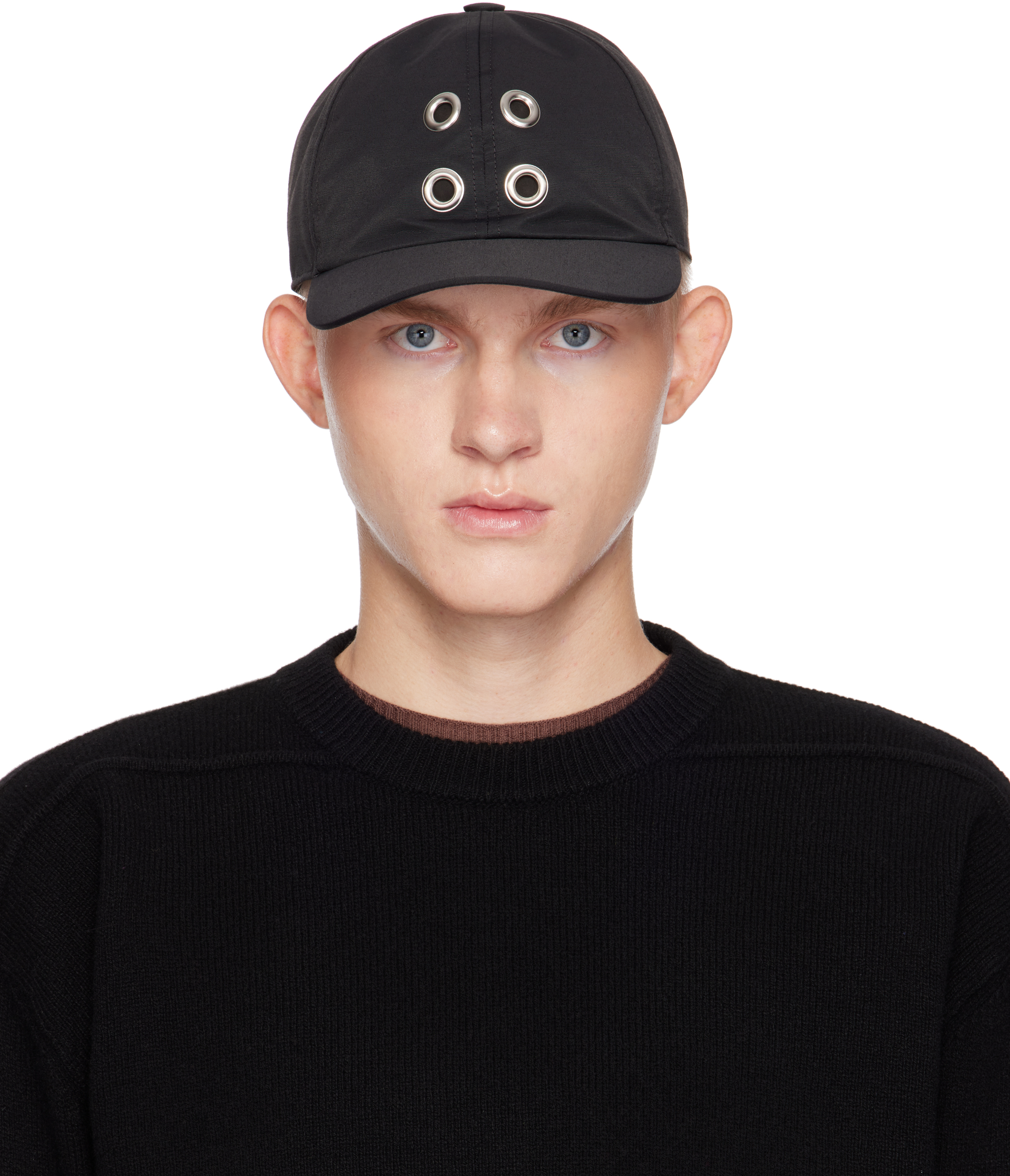 Rick Owens Drkshdw Black Porterville Baseball Cap In 09 Black