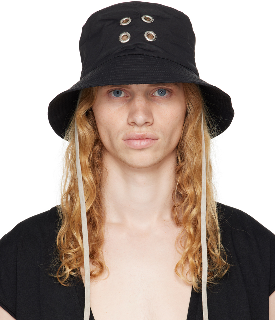 Shop Rick Owens Drkshdw Black Porterville Gilligan Bucket Hat In 09 Black