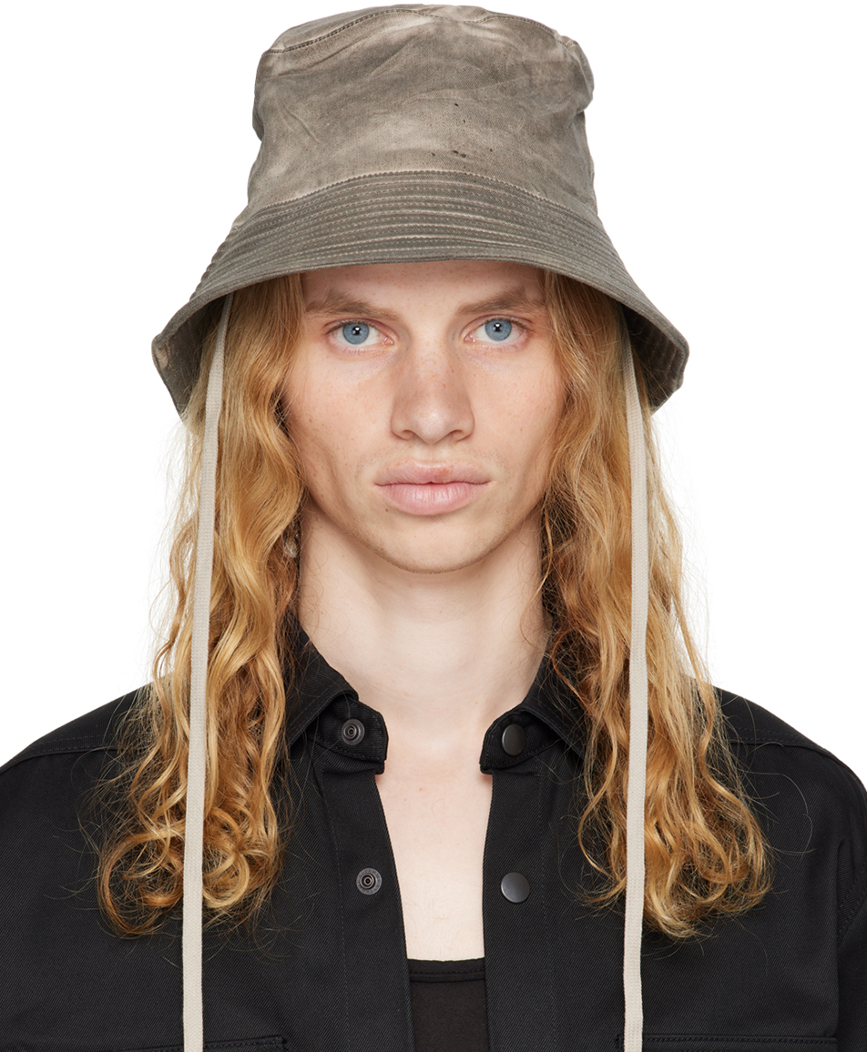 Rick Owens DRKSHDW: グレー Porterville Gilligan バケットハット | SSENSE 日本