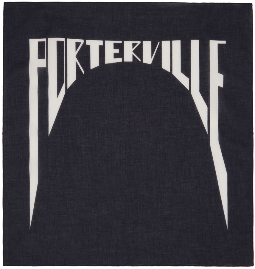 Black Porterville Cotton Bandana