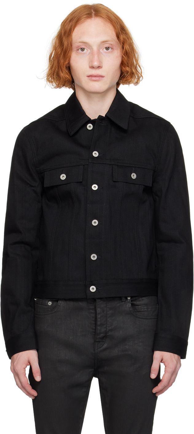 Black Porterville Button Denim Jacket