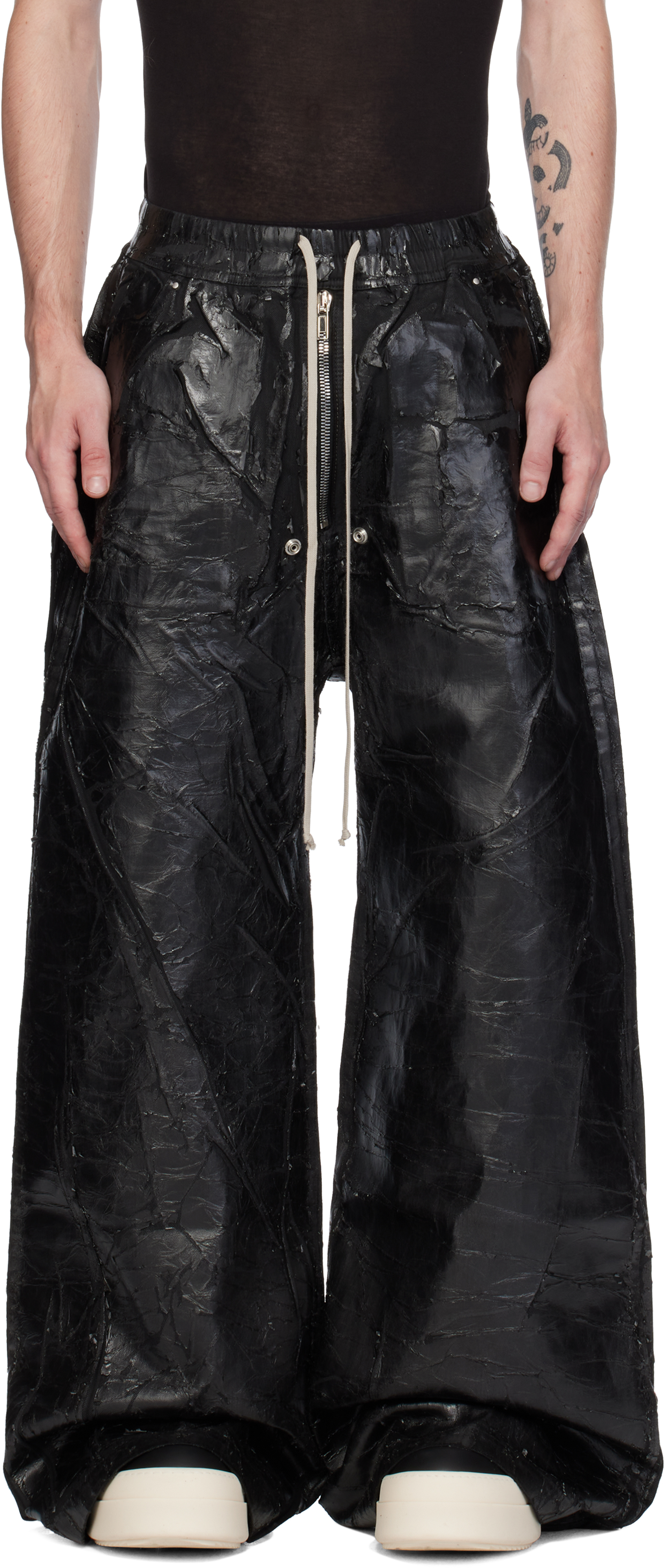 Shop Rick Owens Drkshdw Black Porterville Geth Belas Jeans In 09 Black