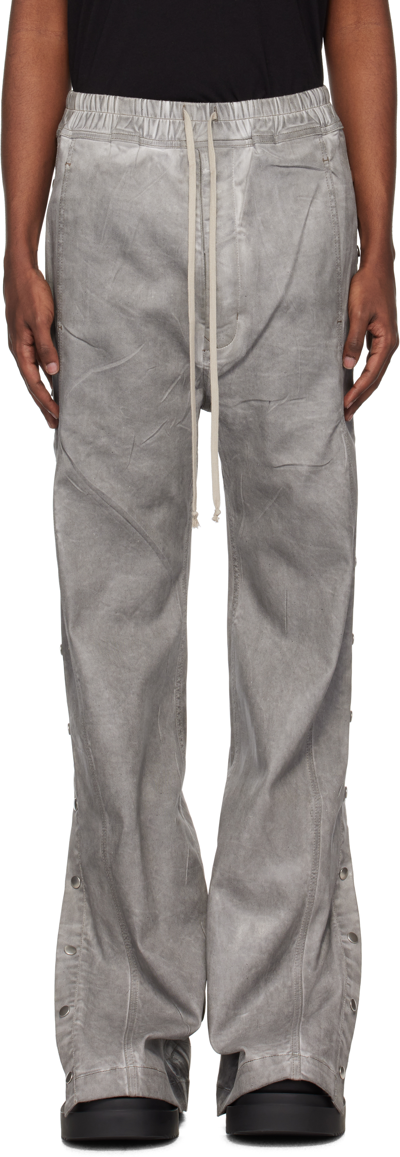 Rick Owens Drkshdw Off-white Porterville Pusher Jeans In 08 Pearl