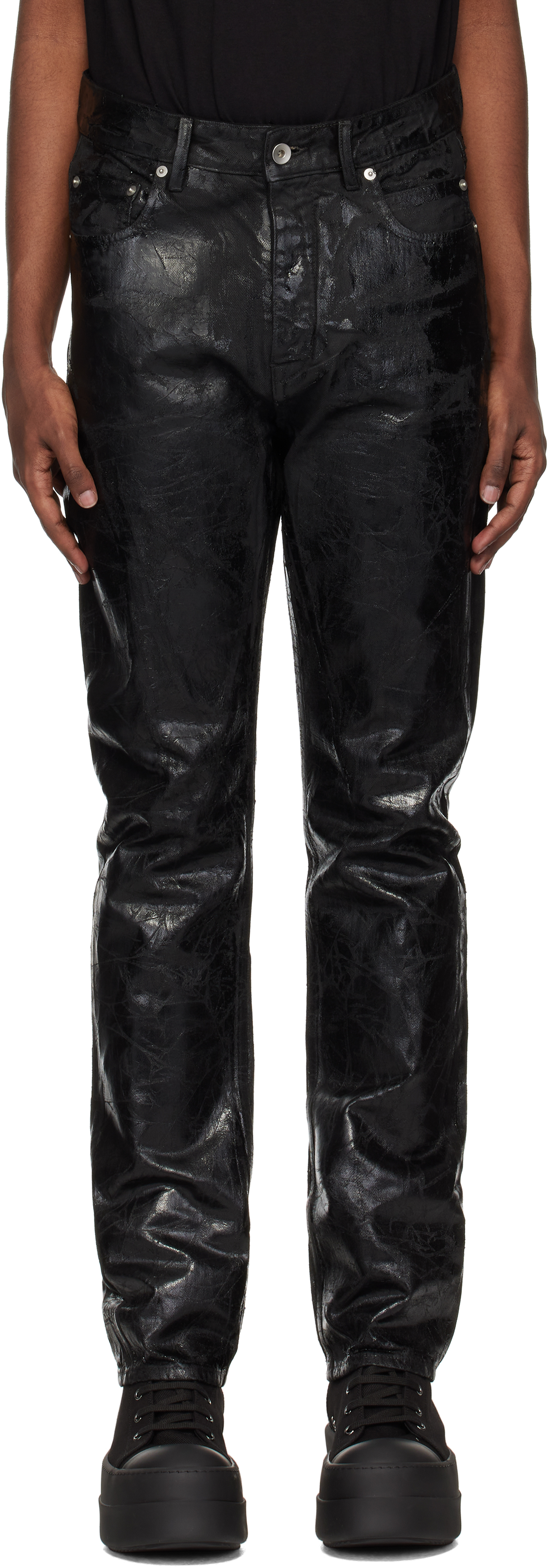 Black Porterville Detroit Cut Jeans