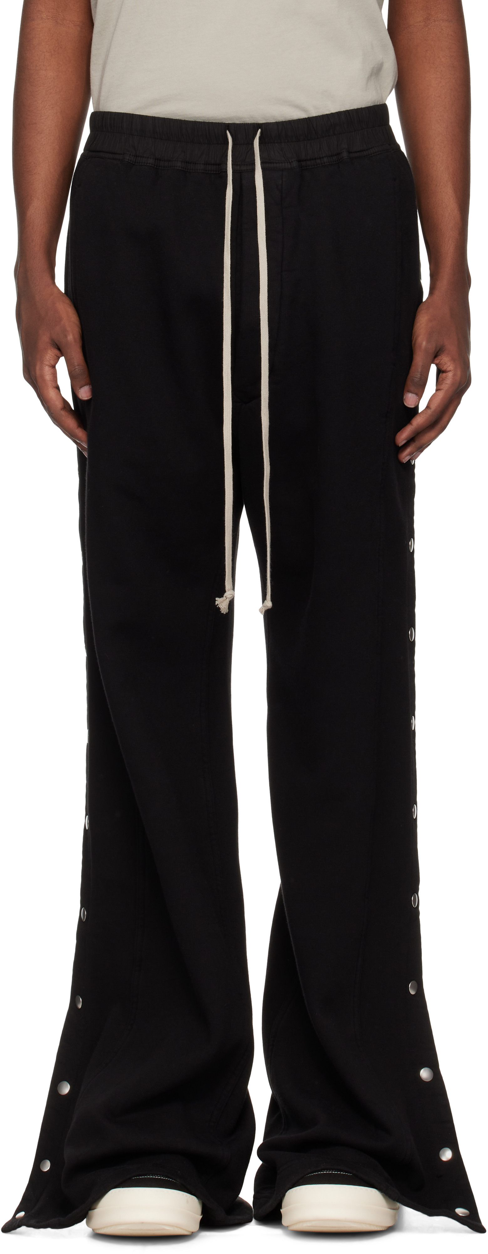 Rick Owens Drkshdw Black Porterville Pusher Sweatpants In 09 Black