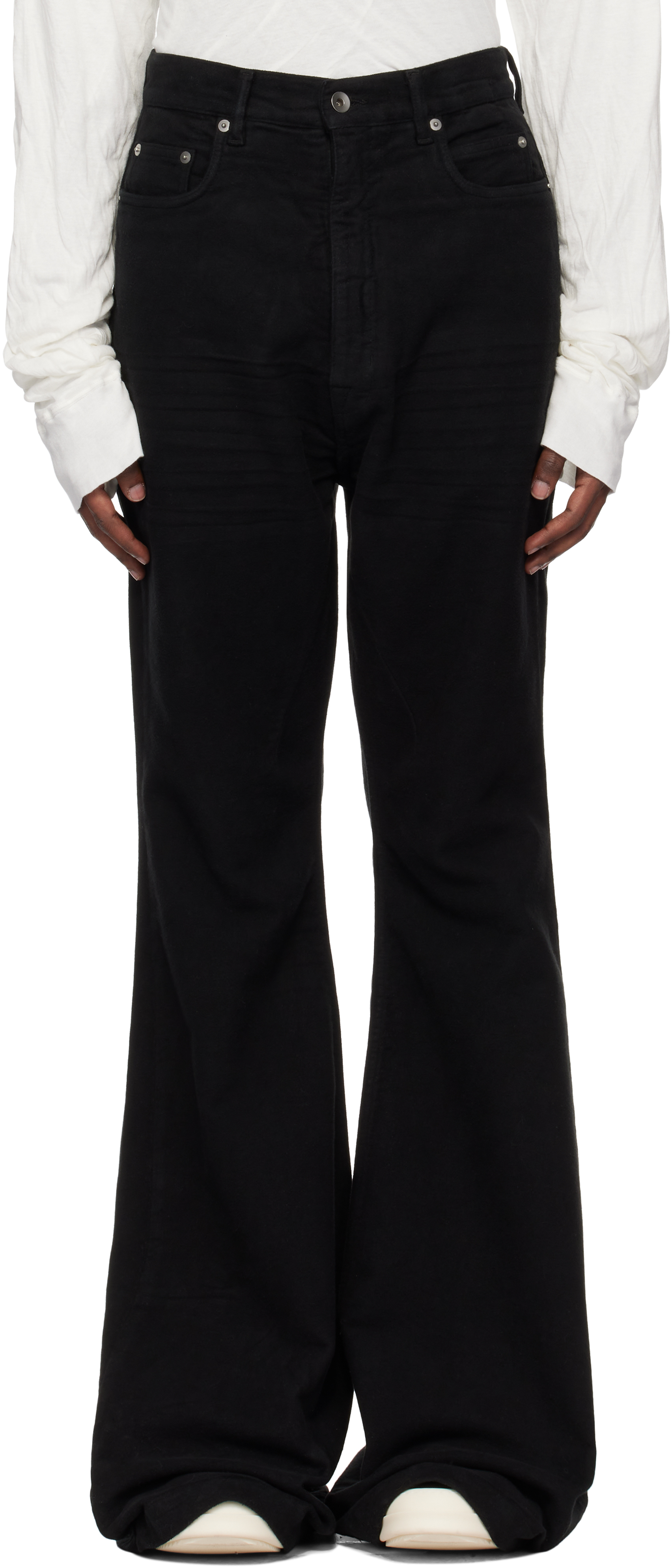 Black Porterville Bolan Bootcut Trousers