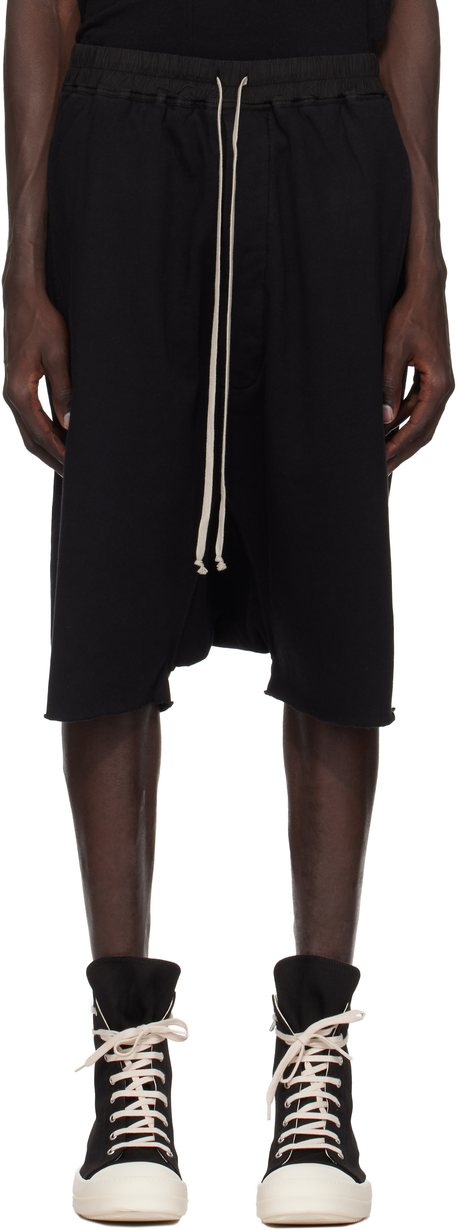 Black Porterville Drawstring Pods Shorts