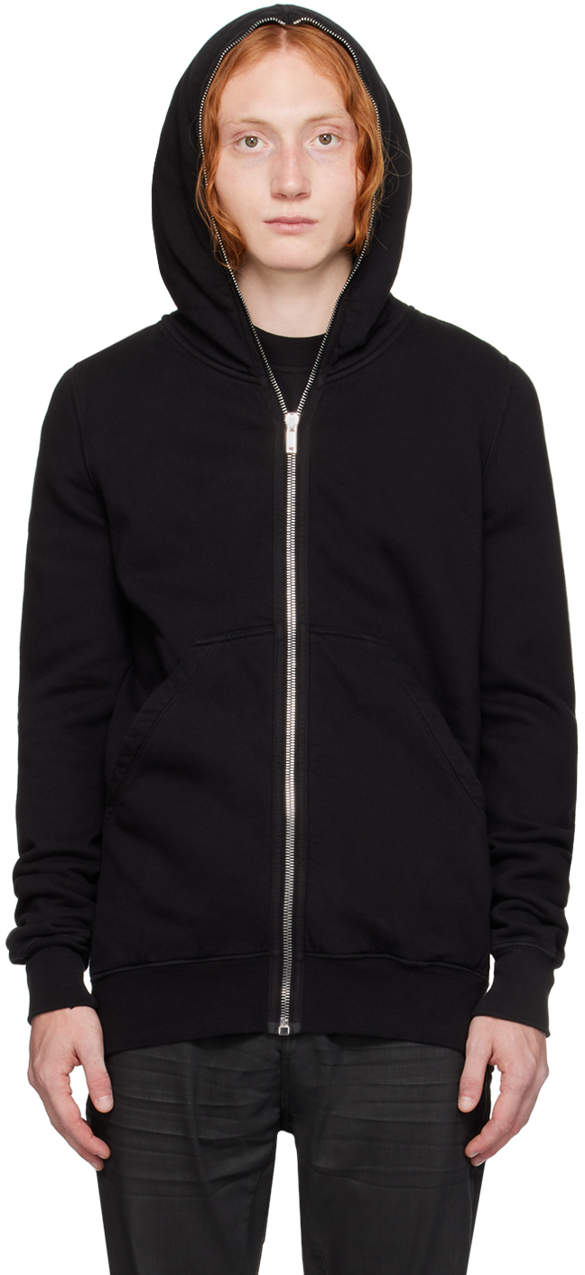 Shop Rick Owens Drkshdw Black Porterville Cotton Gimp Hoodie In 09 Black