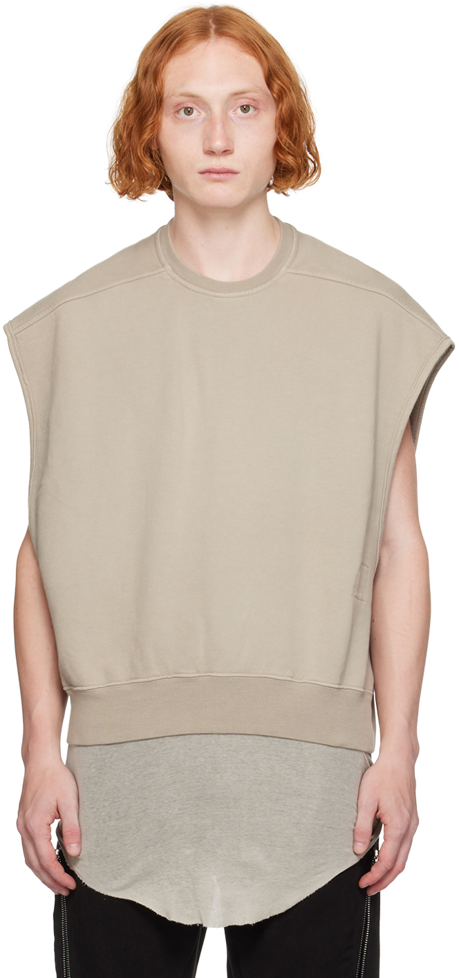 Shop Rick Owens Drkshdw Off-white Porterville Jumbo Tatlin Sweatshirt In 08 Pearl