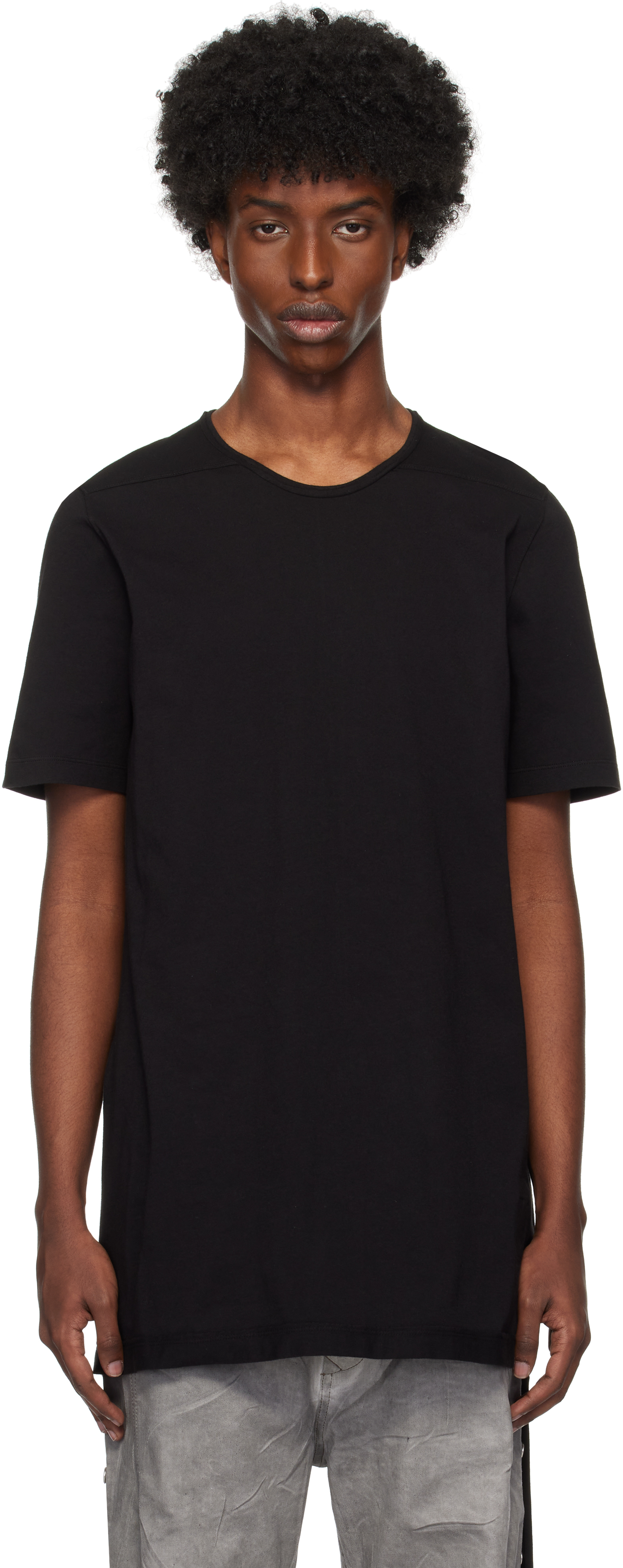 Shop Rick Owens Drkshdw Black Porterville Level T-shirt In 09 Black