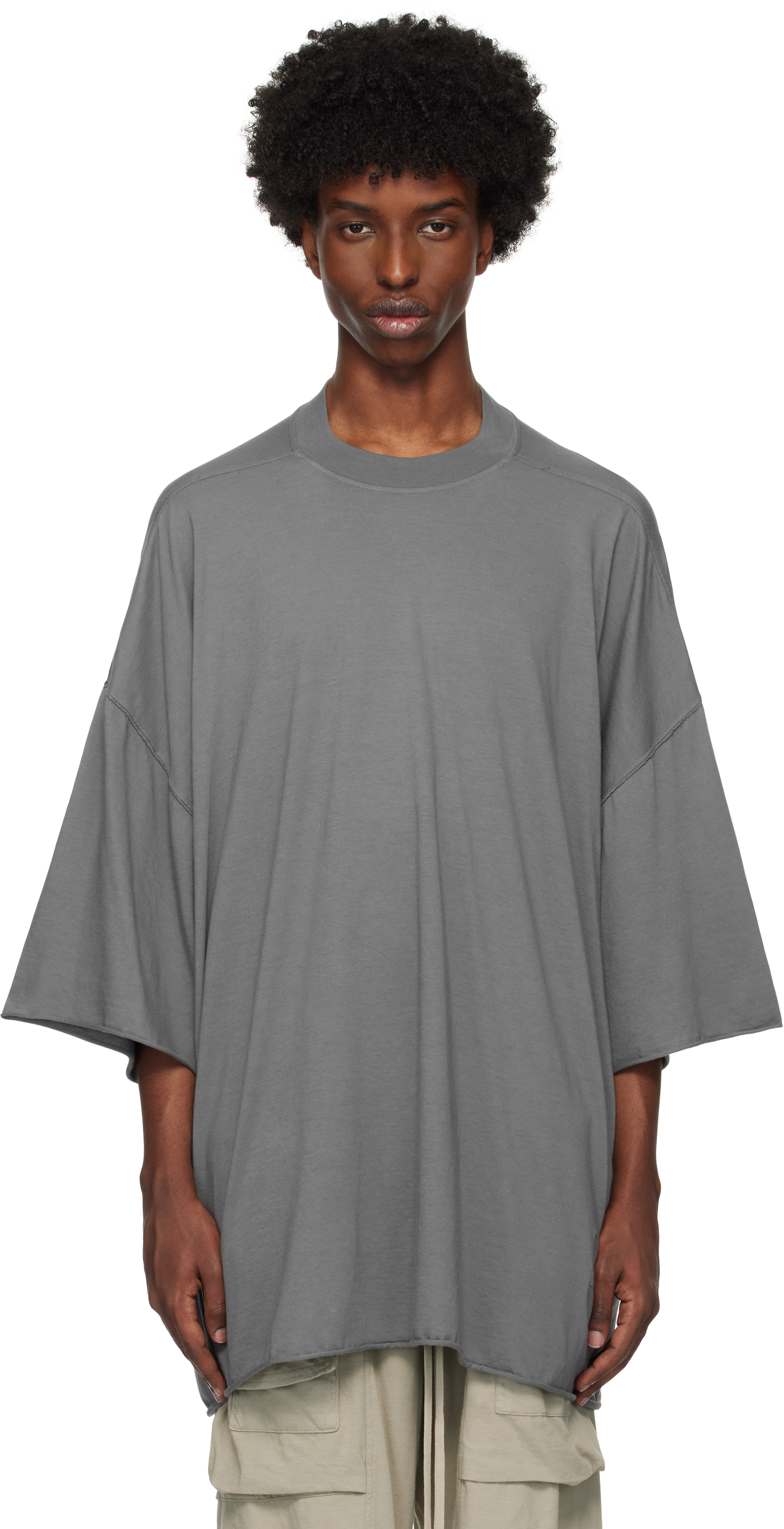 Gray Porterville Tommy T-shirt by Rick Owens DRKSHDW on Sale