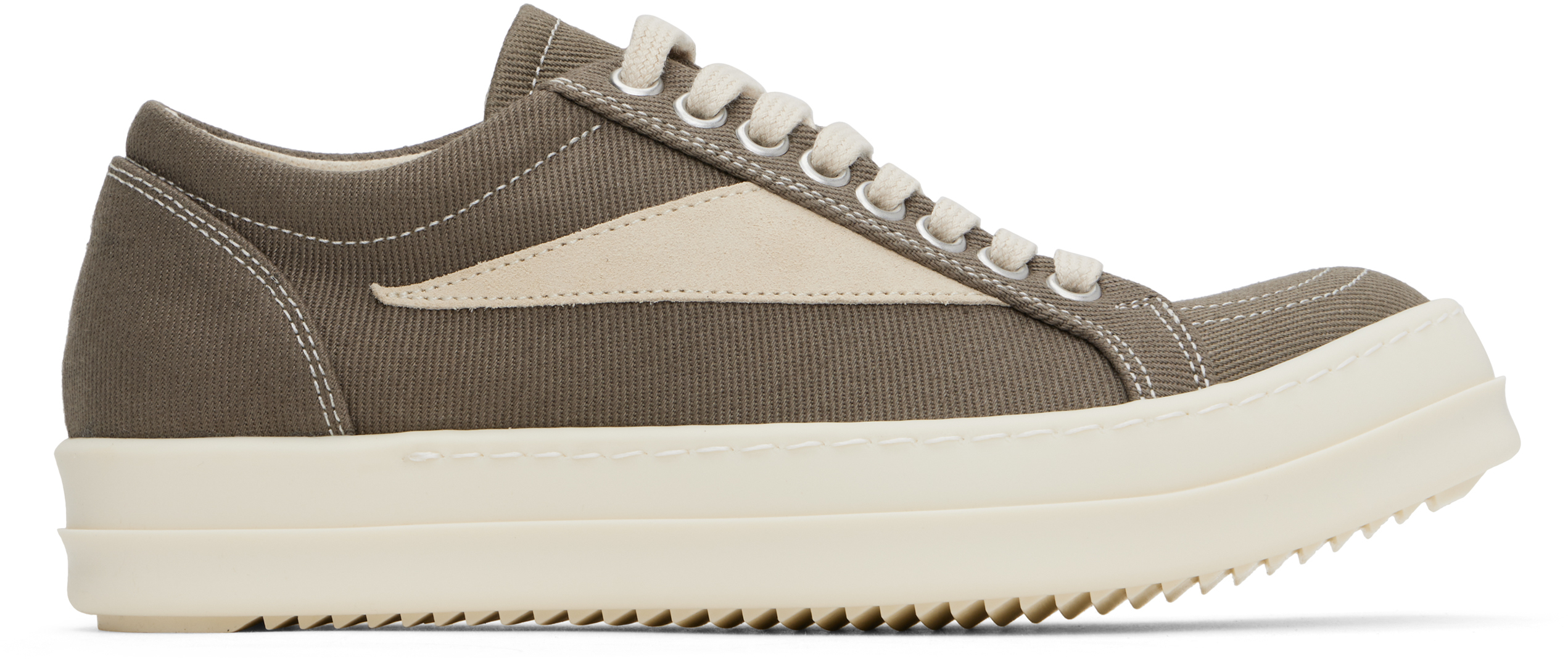 Rick Owens DRKSHDW: Gray Porterville Vintage Sneaks Sneakers Rick Owens DRKSHDW: Gray Porterville Vintage Sneaks Sneakers