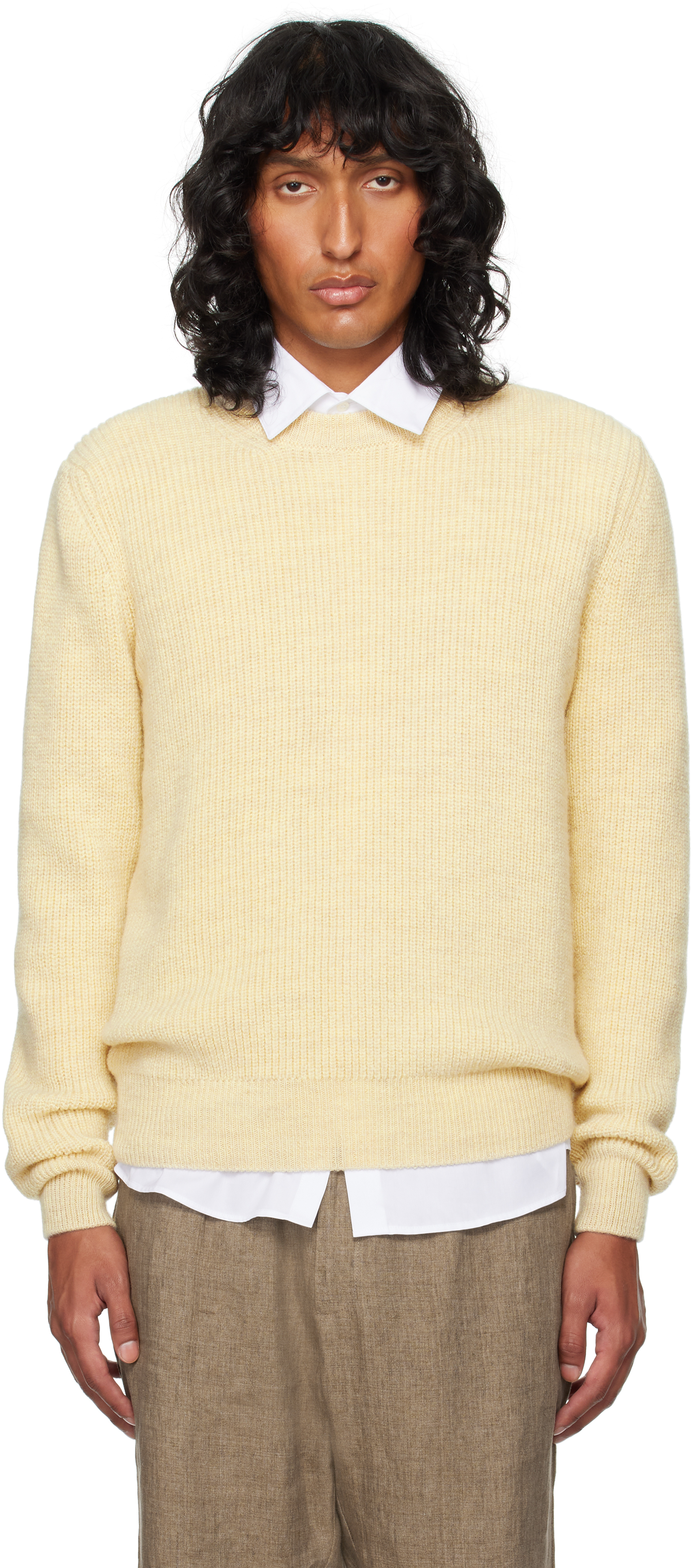 美品　SUNSPEL クルーネックセーター Lサイズ Sunspel メンズ クルーネックセーター | SSENSE 日本