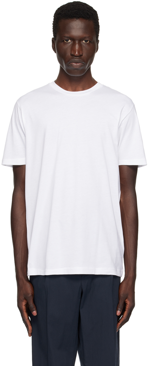 Sunspel: White Riviera Midweight T-Shirt | SSENSE