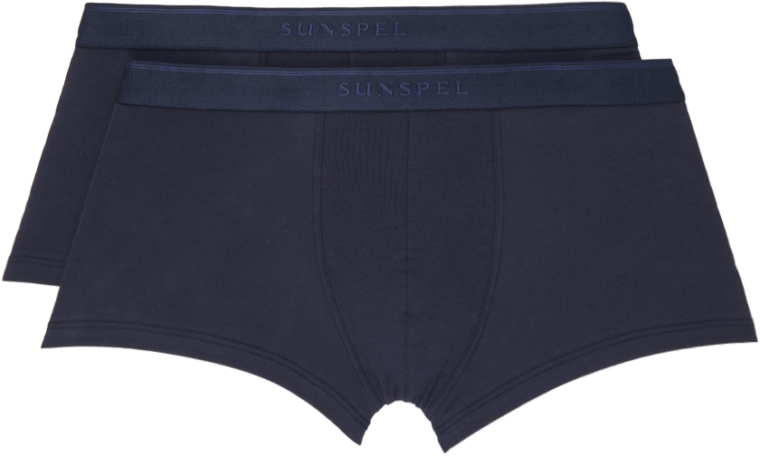 Sunspel Two-pack Navy Twin Boxers