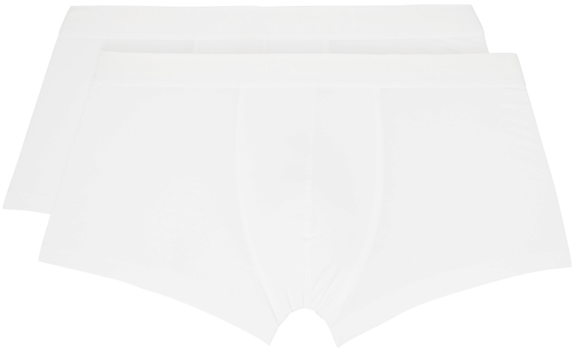 Shop Sunspel Two-pack White Twin Boxers