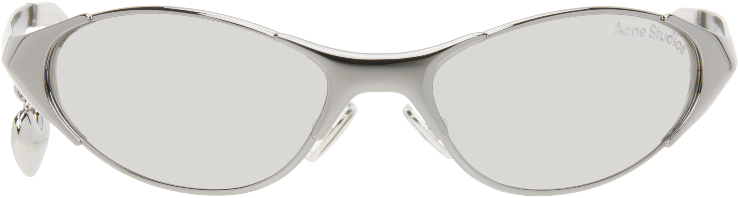 Gunmetal Metal Frame Charm Sunglasses