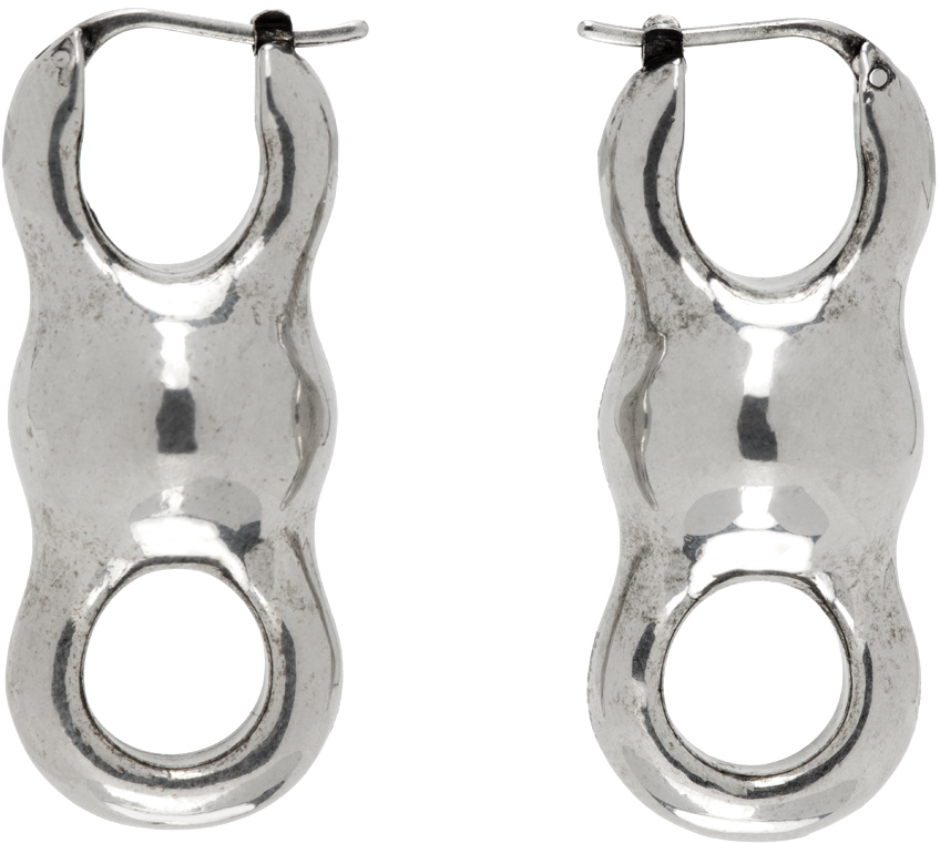 【写真UP】Acne Studios CHAIN LOCK EARRING Acne Studios - Chain lock earring - Silver