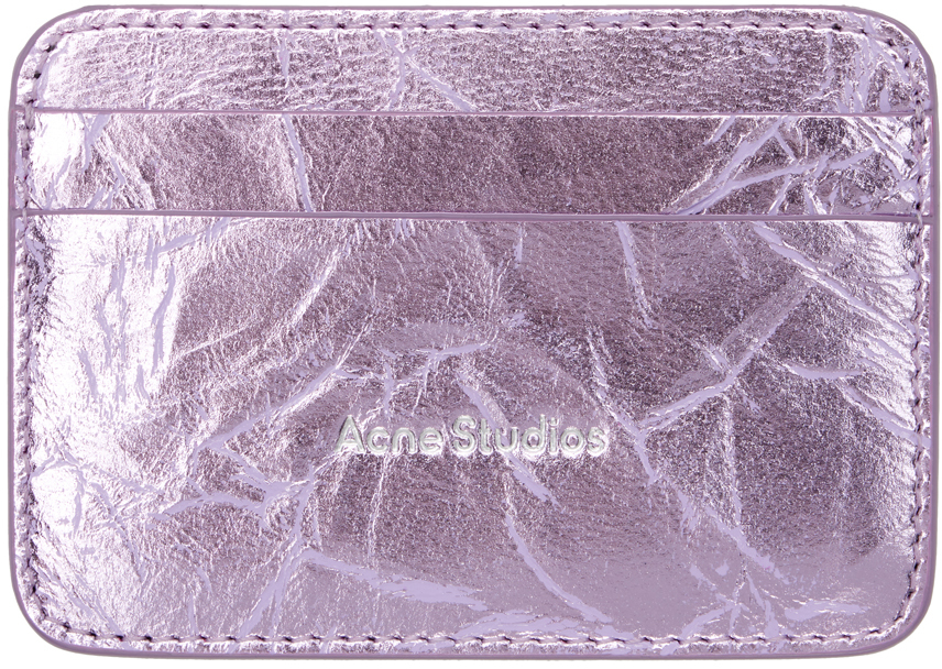 Shop Acne Studios パープル Aroundy カードケース In Adh Lavender Purple