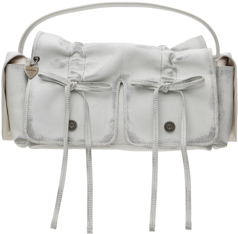 Acne Studios: オフホワイト Multipocket バッグ | SSENSE 日本