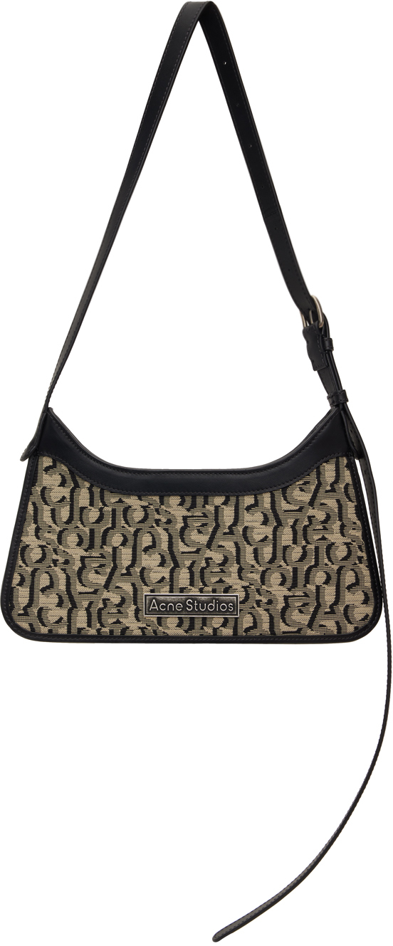 Beige & Black Monogram Platt Mini Bag