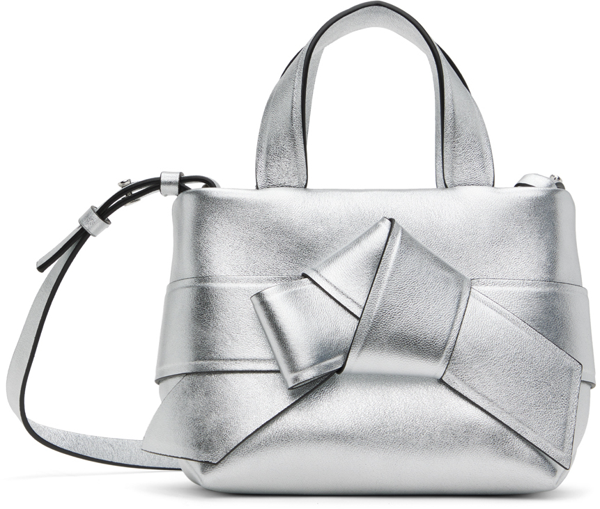 Acne Studios: Silver Musubi Micro Bag | SSENSE