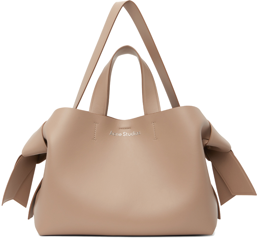 Shop Acne Studios トープ ミディ Musubi トートバッグ In Cgz Taupe Beige