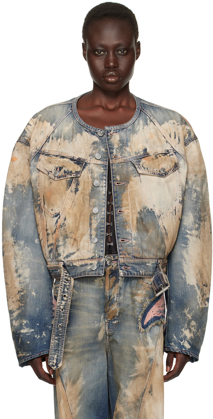 Acne studios pink fashion denim jacket