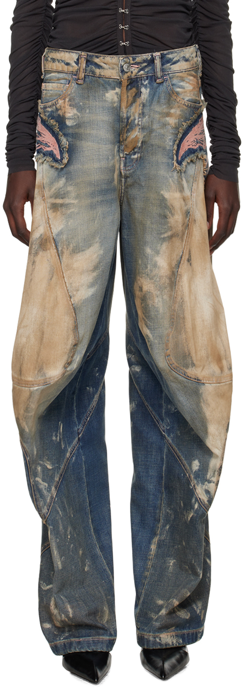 Shop Acne Studios Blue Loose-fit Jeans In 863 Mid Blue