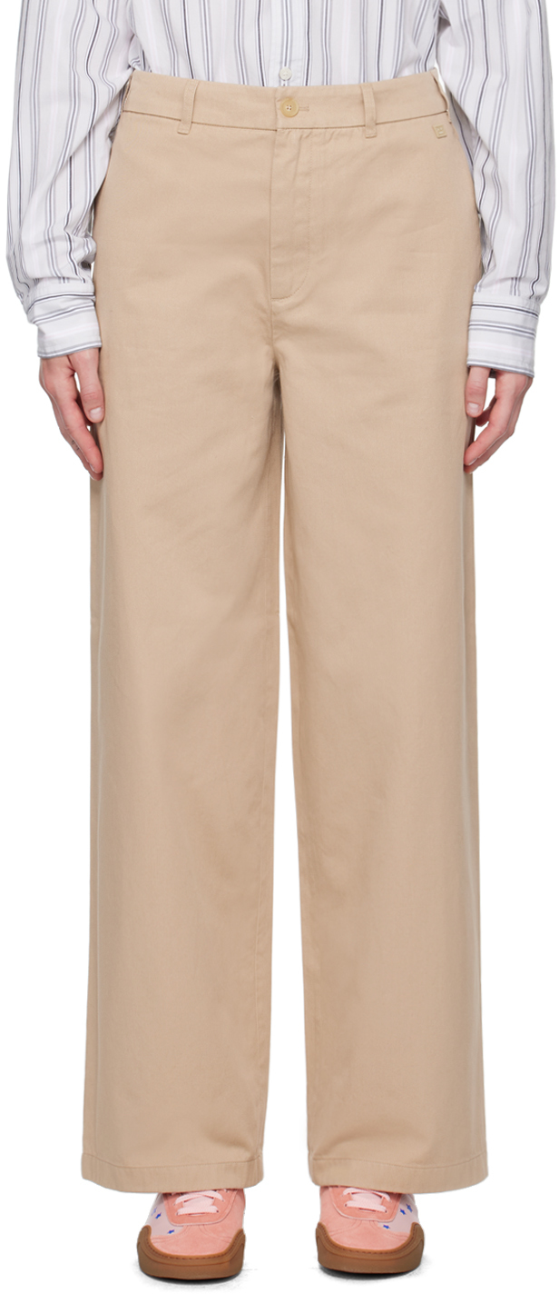 Acne Studios Face Trousers Beige