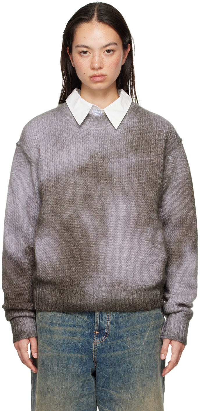 Gray Sprayed Sweater