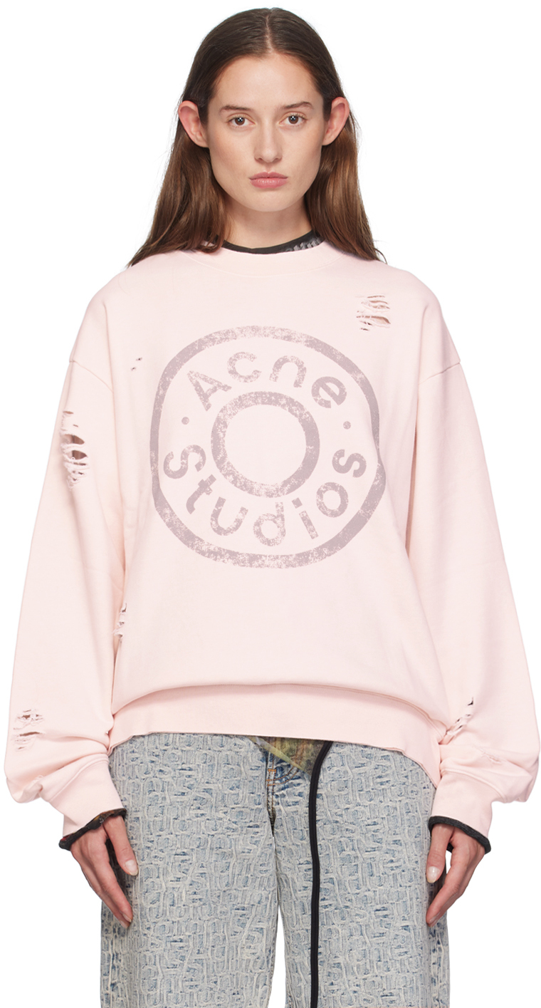 Acne pink fashion sweatshirt