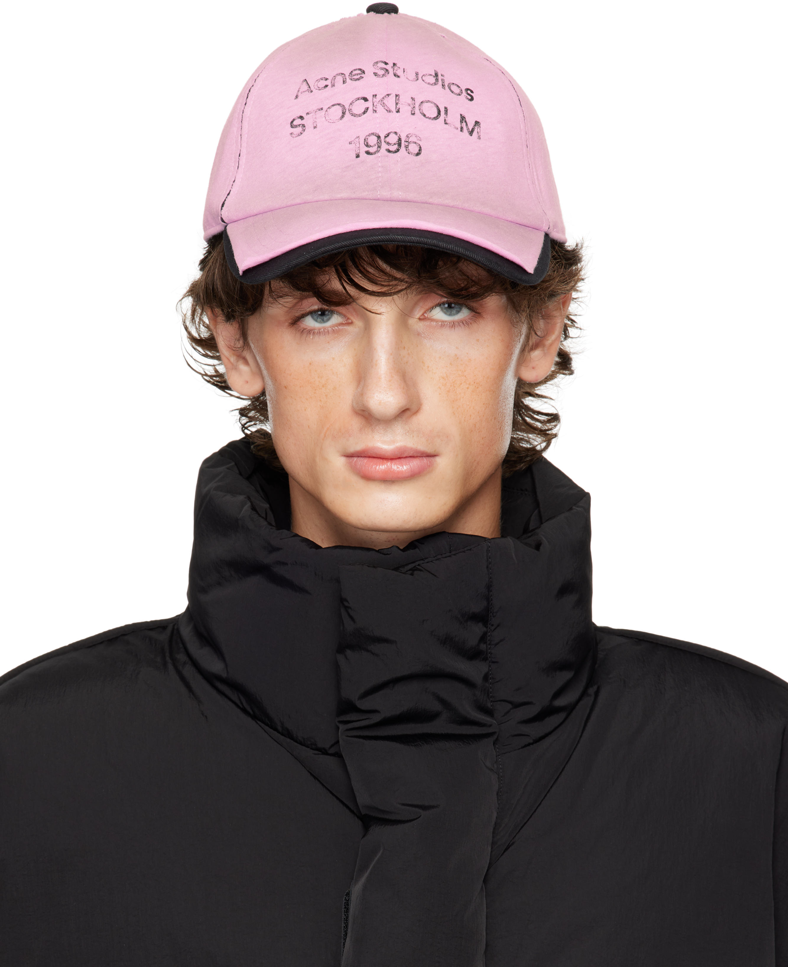 Acne Studios Pink Logo Stamp Cap