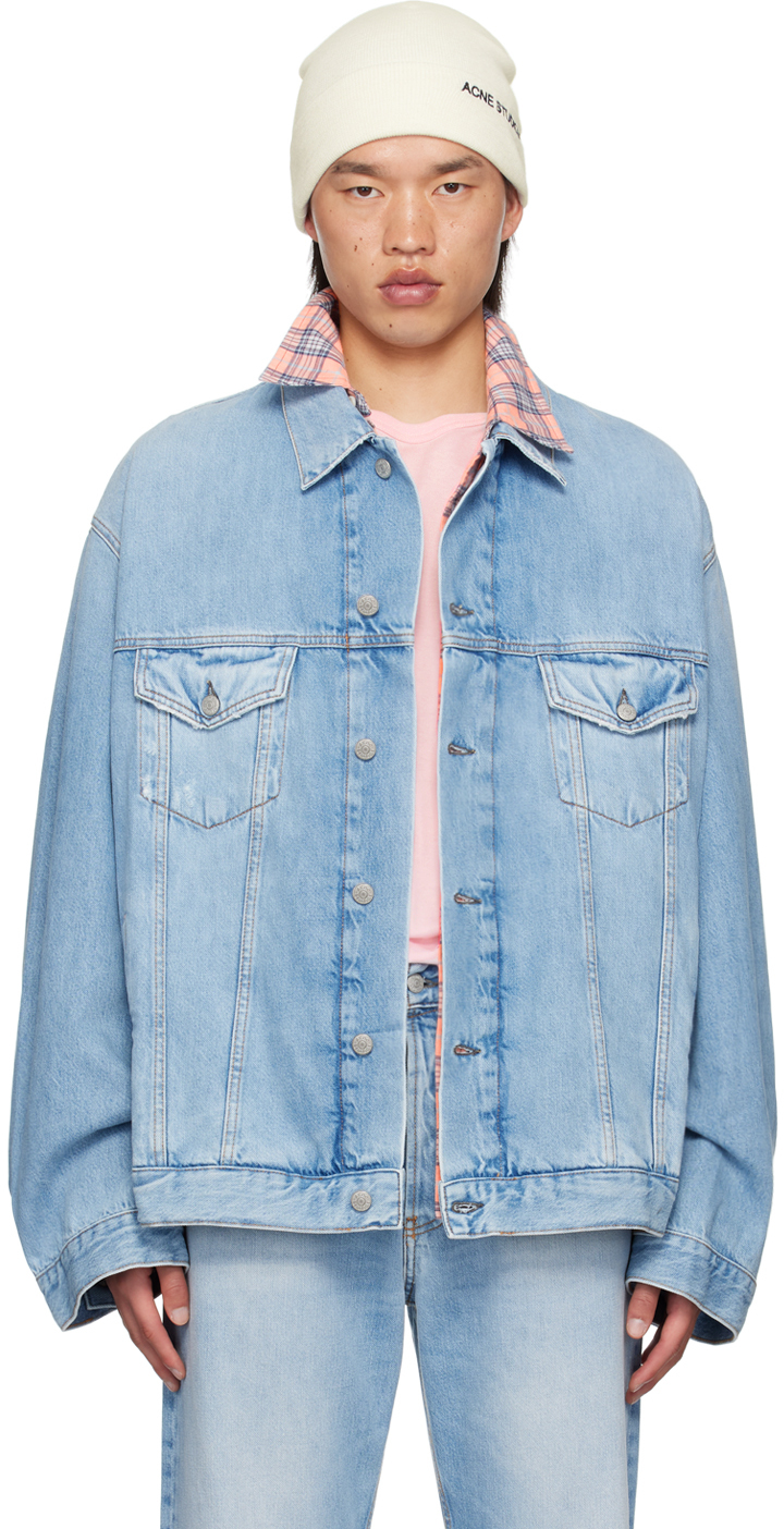 Blue Relaxed-Fit Denim Jacket