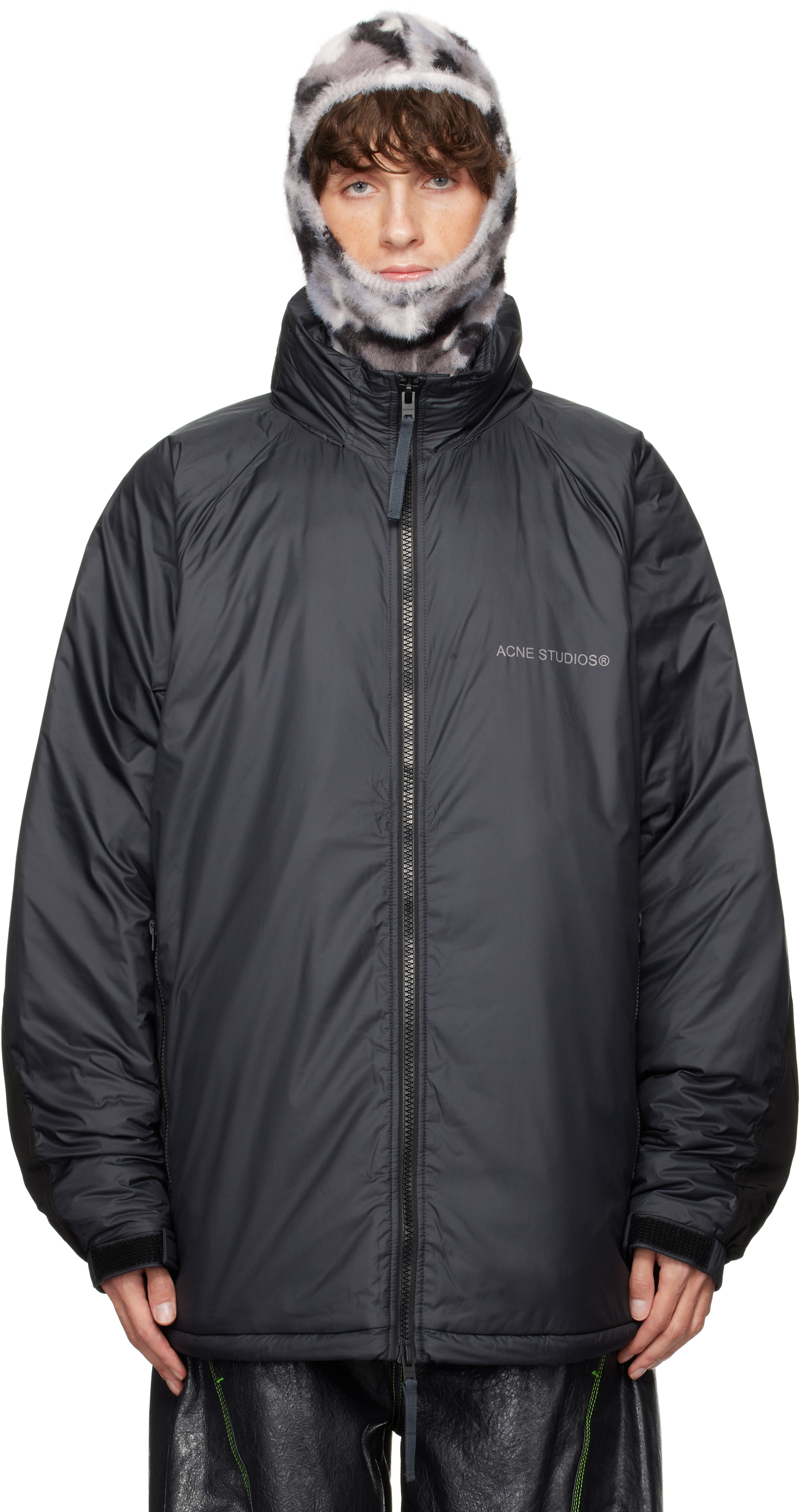 Shop Acne Studios Black Water-repellent Down Jacket In 900 Black