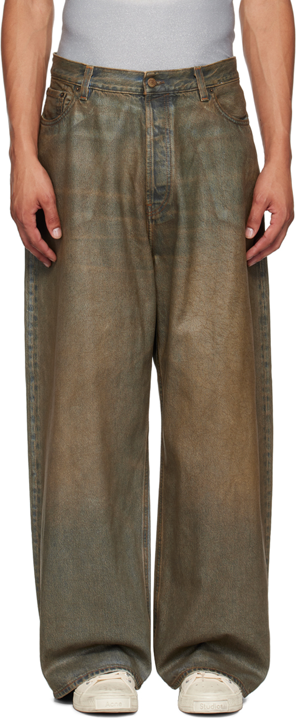 Acne Studios: Brown Baggy Jeans | SSENSE