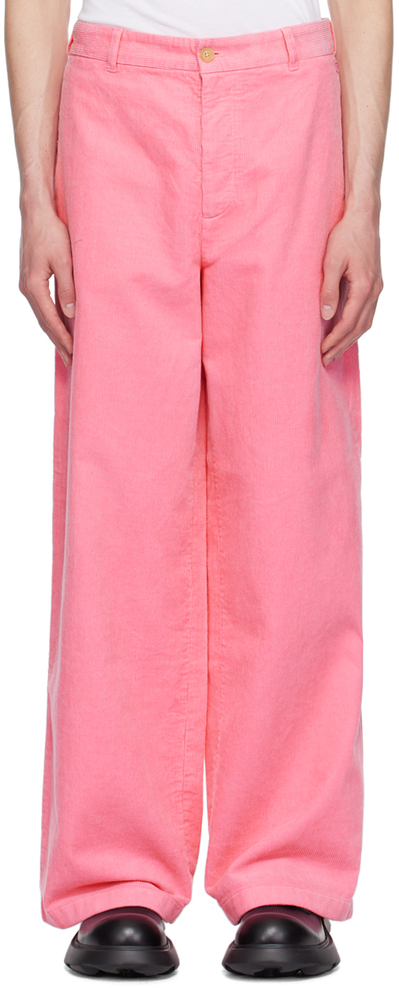 Shop Acne Studios Pink Wide-leg Trousers In Ckq Tango Pink