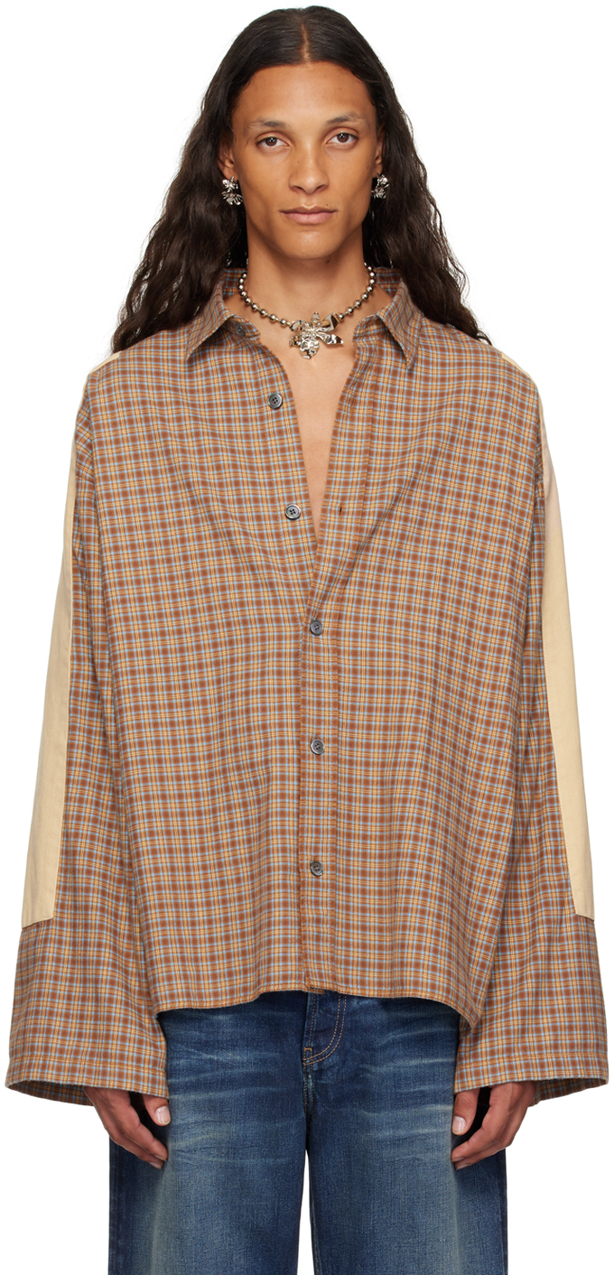 Orange & Blue Check Shirt