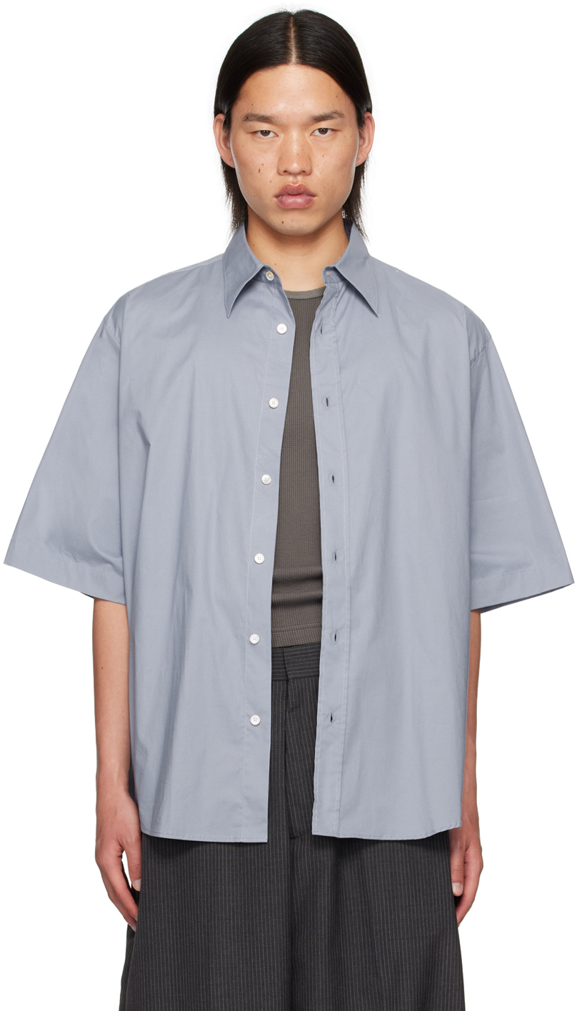 Blue Button-Up Shirt