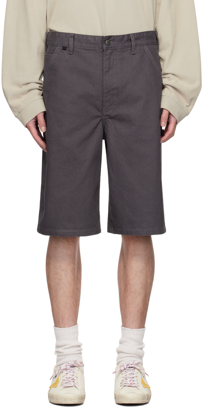 Gray Knee Length Shorts