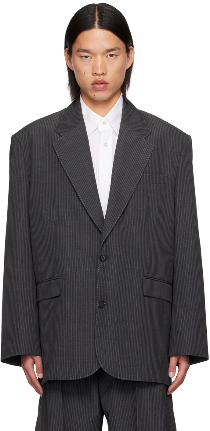 Acne Studios Gray Relaxed-Fit Blazer