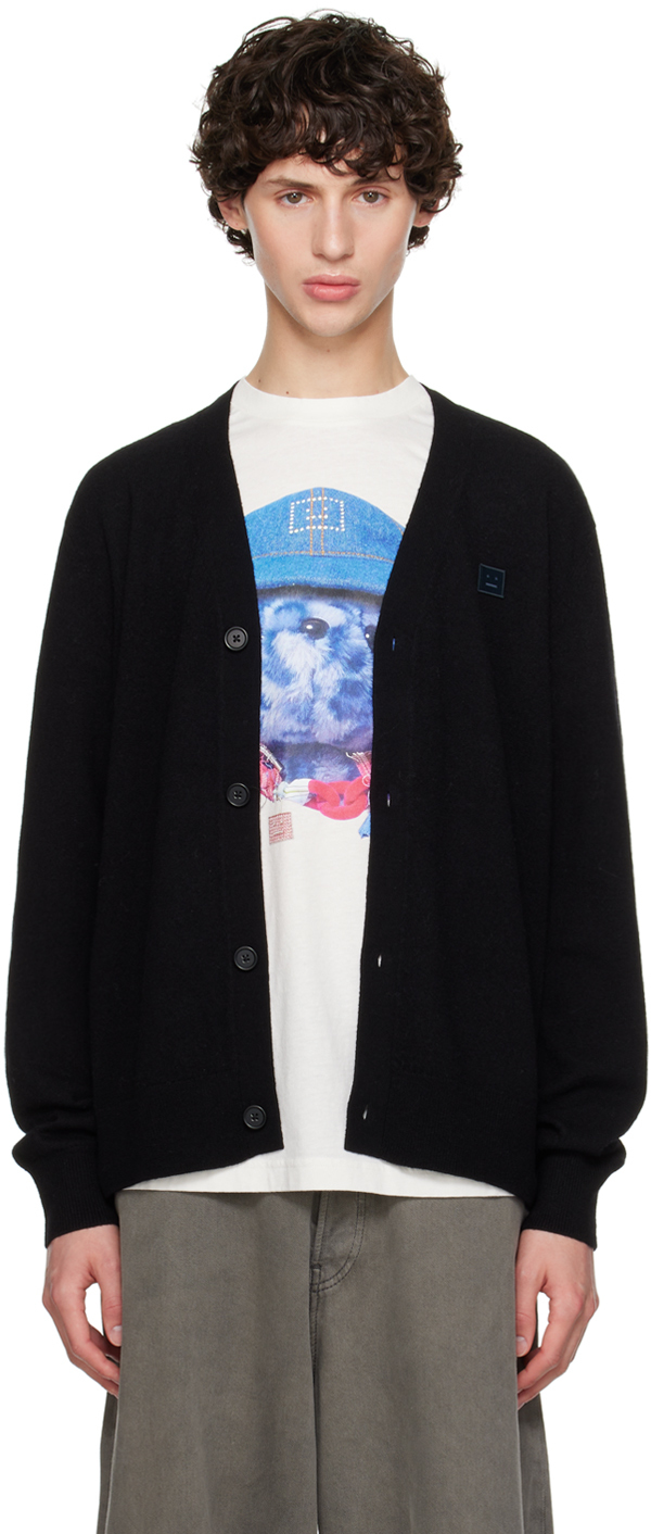 Acne Studios Black Patch Cardigan