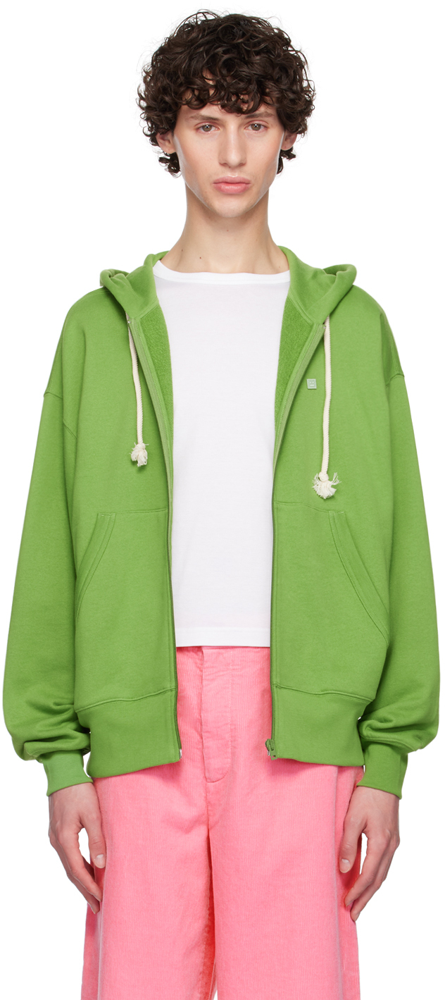 Green Zip Hoodie